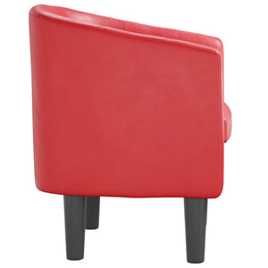 Fauteuil rouge similicuir