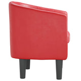 Fauteuil rouge similicuir