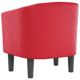 Fauteuil rouge similicuir