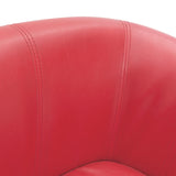 Fauteuil rouge similicuir