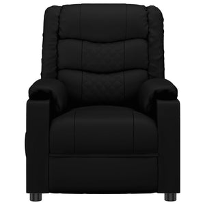 Fauteuil inclinable électrique Noir Similicuir