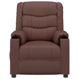 Fauteuil inclinable électrique Marron Similicuir