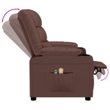 Fauteuil de massage électrique Marron Similicuir