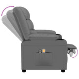 Fauteuil de massage électrique Gris Similicuir