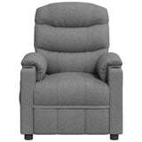 Fauteuil inclinable électrique Gris clair Tissu