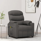 Fauteuil électrique de massage Gris foncé Tissu