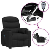 Fauteuil électrique de massage Noir Tissu