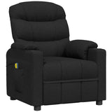 Fauteuil électrique de massage Noir Tissu