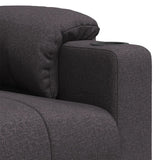 Fauteuil électrique de massage Marron foncé Tissu