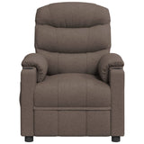 Fauteuil électrique de massage Taupe Tissu