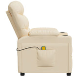 Fauteuil électrique de massage Crème Tissu