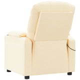 Fauteuil électrique de massage Crème Tissu
