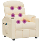 Fauteuil électrique de massage Crème Tissu