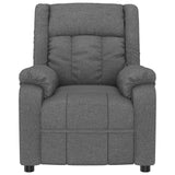 Fauteuil inclinable électrique Gris foncé Tissu