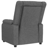 Fauteuil inclinable électrique Gris foncé Tissu