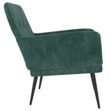 Fauteuil Vert foncé 62x79x79 cm Velours