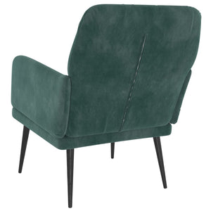 Fauteuil Vert foncé 62x79x79 cm Velours