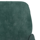 Fauteuil Vert foncé 62x79x79 cm Velours