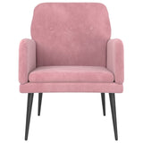 Fauteuil Rose 62x79x79 cm Velours