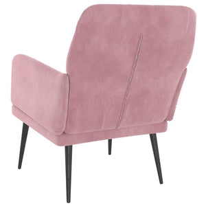 Fauteuil Rose 62x79x79 cm Velours