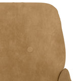 Fauteuil Marron 62x79x79 cm Velours