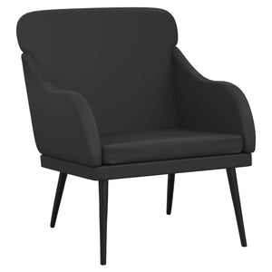 Fauteuil Noir 63x76x80 cm Similicuir