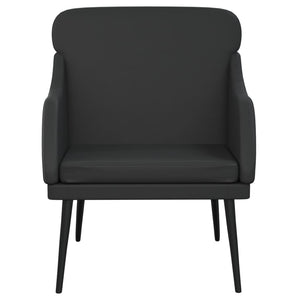 Fauteuil Noir 63x76x80 cm Similicuir