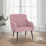 Fauteuil Rose 63x76x80 cm Velours