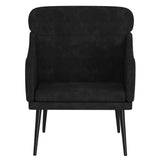Fauteuil Noir 63x76x80 cm Velours