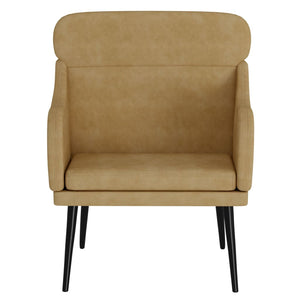 Fauteuil Marron 63x76x80 cm Velours