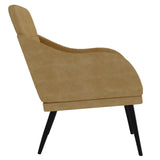 Fauteuil Marron 63x76x80 cm Velours