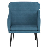 Fauteuil Bleu 63x76x80 cm Velours