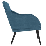 Fauteuil Bleu 63x76x80 cm Velours