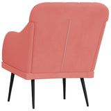 Fauteuil Rose 63x76x80 cm Velours