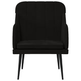 Fauteuil Noir 63x76x80 cm Velours