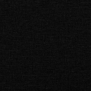 Canapé-lit avec coussins noir tissu