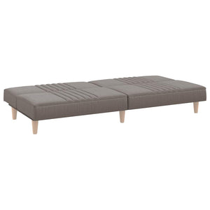 Canapé-lit taupe tissu