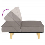 Canapé-lit taupe tissu