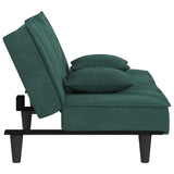 Canapé-lit vert foncé Velours