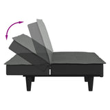 Canapé-lit gris foncé tissu