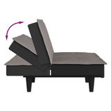 Canapé-lit taupe tissu