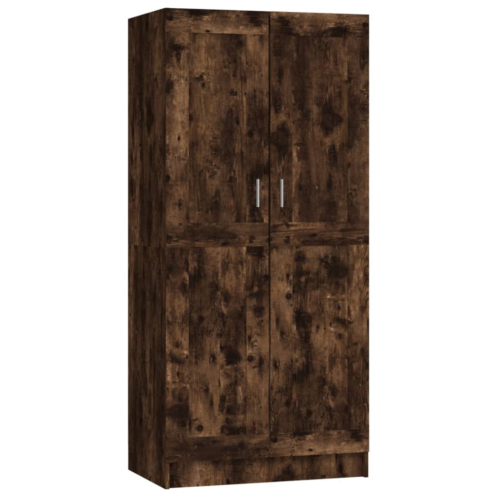 Garde-robe Chêne fumé 82,5x51,5x180 cm Bois d'ingénierie