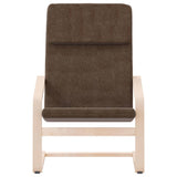 Chaise de relaxation Marron foncé Tissu