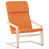 Chaise de relaxation Jaune foncé Tissu