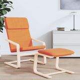 Chaise de relaxation Jaune foncé Tissu