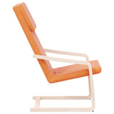 Chaise de relaxation Jaune foncé Tissu