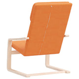 Chaise de relaxation Jaune foncé Tissu