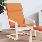 Chaise de relaxation Jaune foncé Tissu