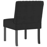 Fauteuil sans accoudoirs noir velours