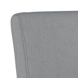Fauteuil sans accoudoirs gris clair tissu